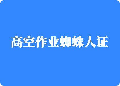 操逼视频从哪里找高空作业蜘蛛人证